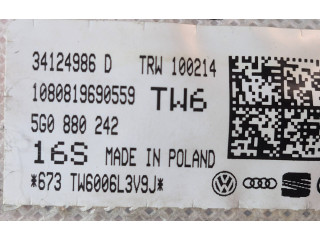 Подушка безопасности в сиденье 5G0880242, 1080819690559 Volkswagen Golf VII