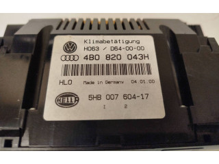Блок управления климат-контролем 4B0820043H, 5HB00760417   Audi A6 S6 C5 4B