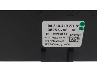 Блок управления климат-контролем 98340419ZD01, 3525.2702 Citroen Berlingo