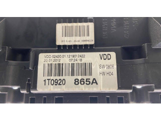 Панель приборов 1T0920865A, 1219012422 Volkswagen Touran I