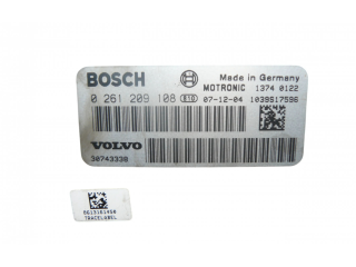Блок управления двигателя 0261209108, 30743338   Volvo V70