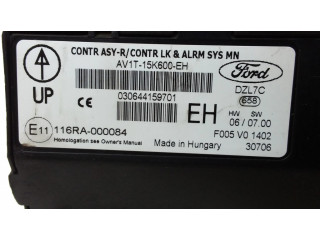 Блок комфорта AV1T15K600KEH, 116RA000084 Ford Fiesta