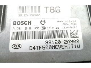 Блок управления двигателя 39120-2A302, 0281018188   KIA Carens II