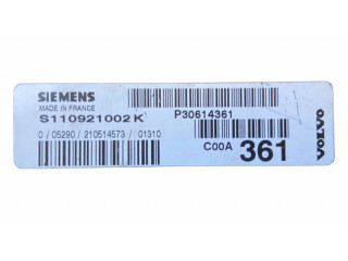 Блок управления двигателя P30614361, S110921002K   Volvo S40