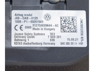 Подушка безопасности водителя 5H0880201H, 312759699N44   Volkswagen Golf VIII