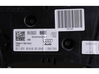 Панель приборов 8V0920860E, 7812DWFG   Audi A3 S3 8V       