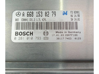 Блок управления двигателя 6681530279   Mercedes-Benz A W168