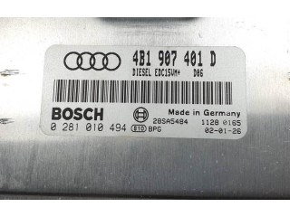 Блок управления двигателя 0281010494   Audi A6 S6 C5 4B