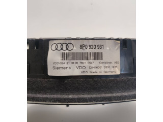 Панель приборов 8P0920931, D0H16001 Audi A3 S3 8P