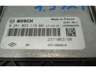 Блок управления двигателя 237106319R, 0281033119 Dacia Dokker