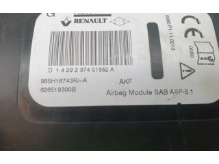 Подушка безопасности в сиденье 985H16743R, 626519300B   Renault Scenic III -  Grand scenic III