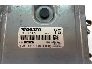 Блок управления двигателем Блок управления 31336983, 0281018414   Volvo S60