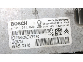 Блок управления двигателя 0281011804, 9660942380 Citroen C3 Aircross