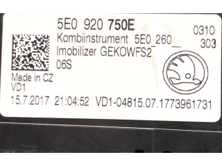 Панель приборов 5E0920750E   Skoda Octavia Mk3 (5E)       