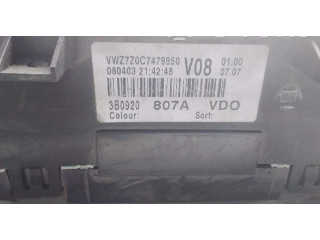 Přístrojová deska Volkswagen Passat Alltrack 2000 3B0920807A