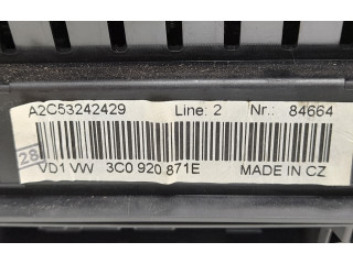 Přístrojová deska  Volkswagen PASSAT B6 2006 3C0920871E  
