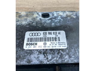 Блок управления двигателем Блок управления 038906018AK, 0281001852   Audi A3 S3 8L
