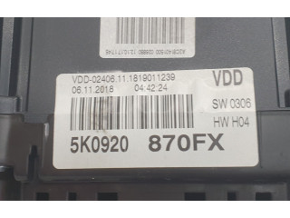 Панель приборов 5K0920870F, 5K0920870FX Volkswagen Golf VI