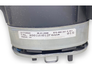 Подушка безопасности водителя 6Y0880201G, 001WV012F4AA Skoda Superb B5 (3U)