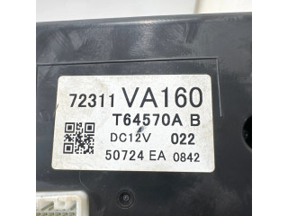 Блок управления климат-контролем 72311VA160, T64570AB   Subaru Levorg