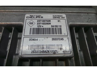 Блок управления двигателя 237100703R, 237102280R   Dacia Duster
