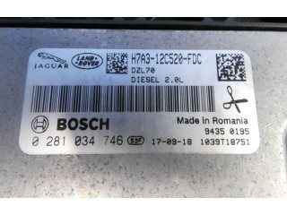 Блок управления двигателем Блок управления H7A3-12C520-FDC, 0281034746 Jaguar XF X260