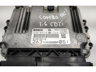 Блок управления двигателем Блок управления 51915419 Opel Combo D
