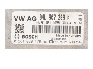 Блок управления двигателя 04L907309K Volkswagen Caddy