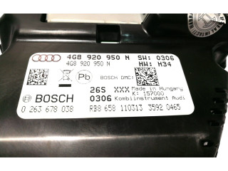 Панель приборов 4G8920950N, 0263678038   Audi A6 S6 C7 4G       