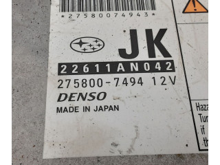 Блок управления двигателя 22611AP590, 2758009241   Subaru Legacy