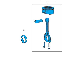  Поршень с шатуном  05047574AA, 68191813AA  Jeep Compass  