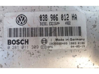Блок управления двигателя 0281011309, 038906012HA Skoda Octavia Mk1 (1U)