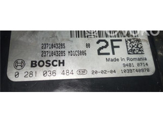 Блок управления 0281036484, K9KU782 Dacia Dokker