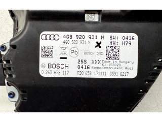 Панель приборов 4G8920931N, 0263672117   Audi A6 S6 C7 4G       