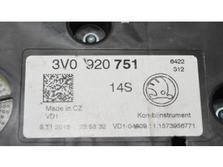 Панель приборов 3V0920751 Skoda Superb B8 (3V)