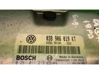 Блок управления двигателем Блок управления 038906019KT, 0281011219 Skoda Fabia Mk1 (6Y)