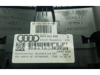 Панель приборов 8XA920930, 8XA920930   Audi A1       