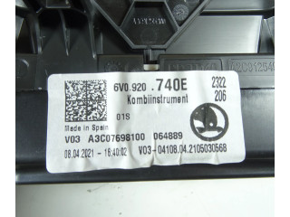 Панель приборов 6V0920740E, 6V0920740E Skoda Fabia Mk3 (NJ)