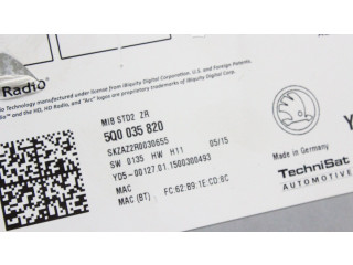 Радио/ проигрыватель CD/DVD / навигация 5Q0035820 Skoda Fabia Mk3 (NJ)