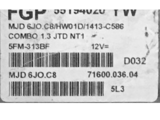 Блок управления двигателем Блок управления 55194020, 7160003604   Opel Combo C