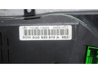 Geschwindigkeitsmesser Cockpit 3U0920810A   Skoda Superb B5 (3U)       