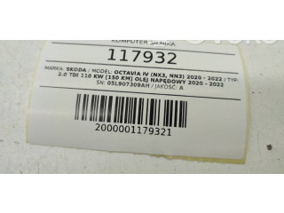 Блок управления двигателем Блок управления 05L907309AH Skoda Octavia Mk4