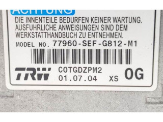 Блок подушек безопасности 77960SEFG812M1 Honda Accord