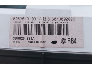Панель приборов 0263619103, 6033EC2144   Volkswagen Phaeton       