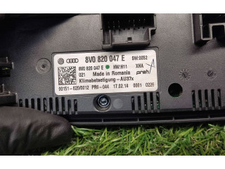 Блок управления климат-контролем 8V0820047E, 901516200012 Audi A3 S3 8V