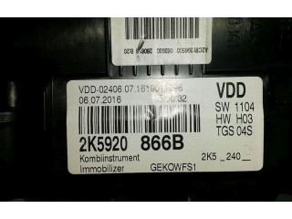 Přístrojová deska  Volkswagen Caddy 2015 2K5920866B, 2K5920866B  