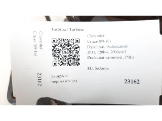 Turbodmychadlo Турбина 25184398, K1610043 Chevrolet Cruze 2.0