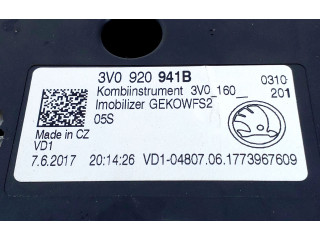 Панель приборов 3V0920941B   Skoda Superb B8 (3V)       