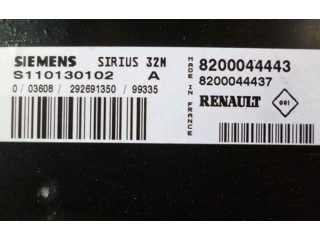 Блок управления двигателя 8200044443, 8200044443 Renault Twingo I