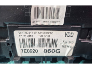 Geschwindigkeitsmesser Cockpit 7E0920860G Volkswagen Transporter - Caravelle T5